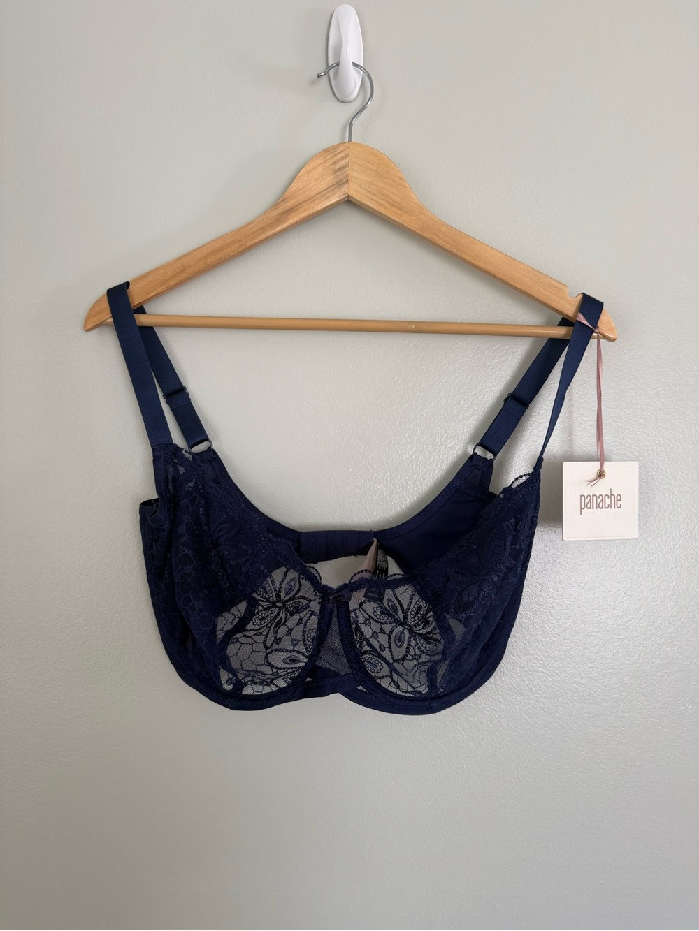 Panache Alexandra Balconnet Lace Underwire Bra in Indigo